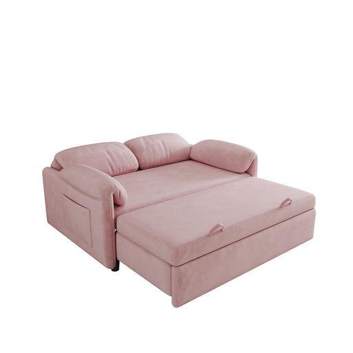 Sofa, Dual Purpose Lounge With Retractable Queen Size Bed Home Essentials
