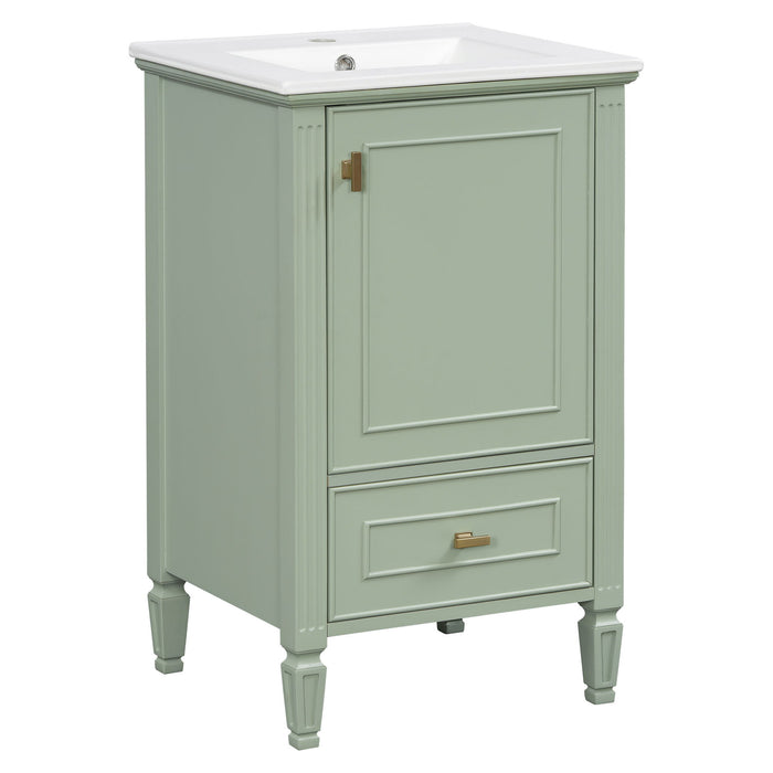 Retro Bathroom Vanity With Sink Noble House