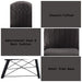 Abraham - Side Chair (Set of 2) - Black / Dark Gray Acme