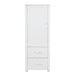 Tall Freestanding Bathroom Storage Cabinet With 2 Drawers And Adjustable Shelf Hearth and Haven