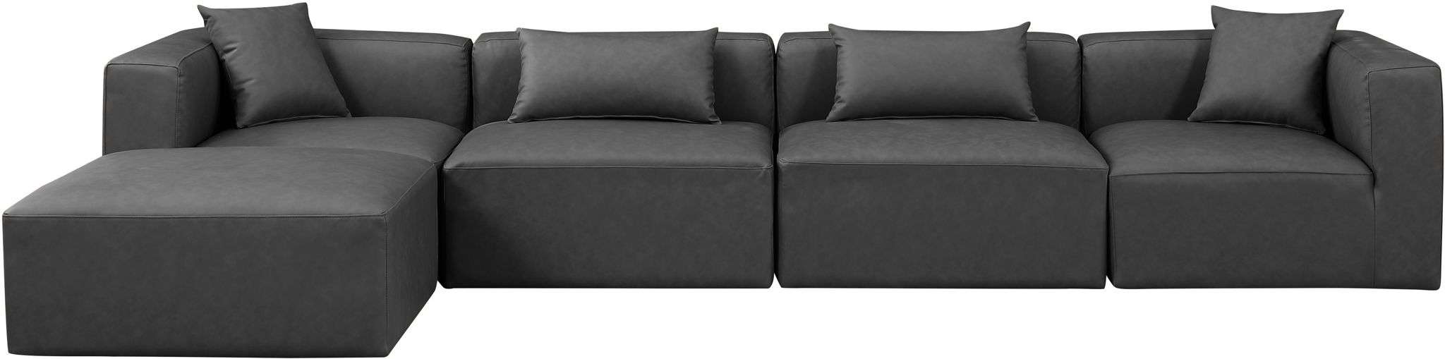 Cube - 5 Piece Modular Sectional With Chaise Meridian Furniture