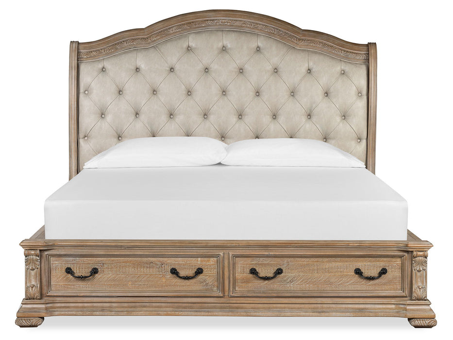 Marisol - Upholstered Sleigh Storage Bed Magnussen Furniture