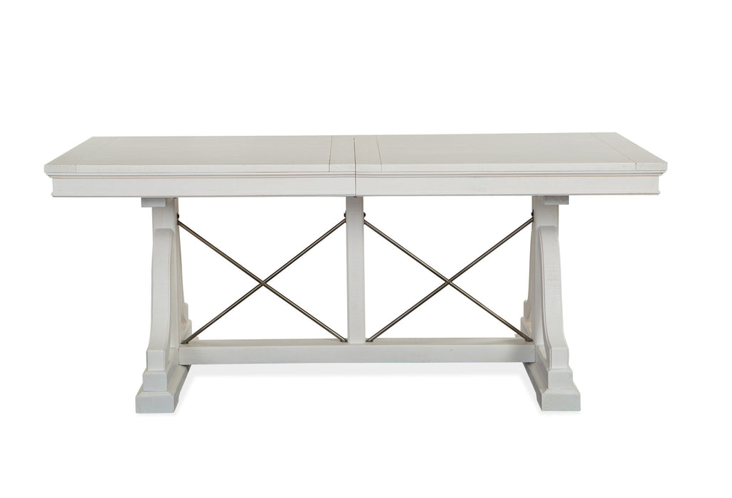 Heron Cove - Trestle Dining Table - Chalk White Magnussen Furniture