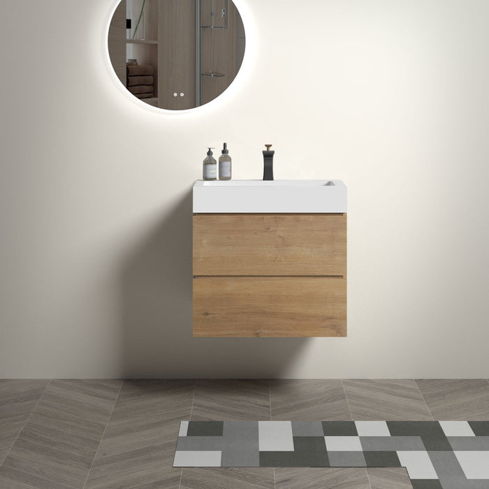 Alice - Bathroom Vanity With Sink, Large Storage Wall Mounted Floating Bathroom Vanity For Modern Bathroom Home Essentials