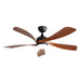 52" Indoor Ceiling Fan With 3 Color Dimmable LED Light Blades, Reversible DC Motor, Remote Control Daily Nest