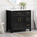 Modern Bathroom Vanity With Sink Top, 2 Doors And 3 Drawers Hearth and Haven