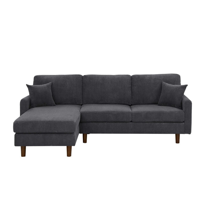Upholstered Sectional With Toss Pillows Home Essentials