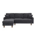 Upholstered Sectional With Toss Pillows Home Essentials
