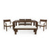 Outdoor Dining Set Rectangular Table With Umbrella Hole Hearth and Haven