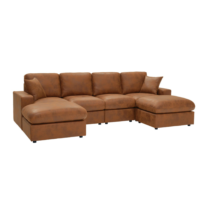 Sectional With 2 Ottomans Home Essentials