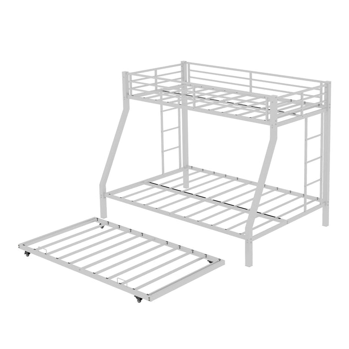 Bunk Bed For Kids, Convertible Frame With Ladders & Guardrail Home Essentials
