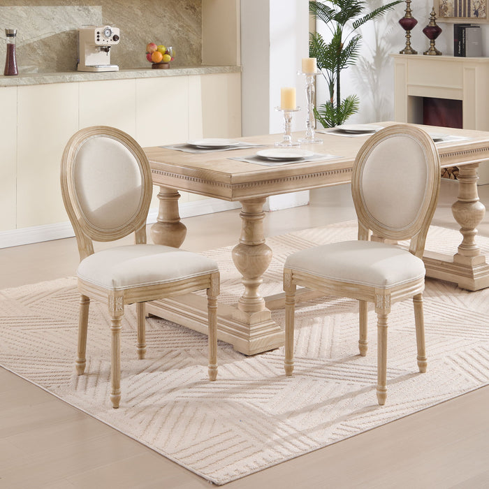 Upholstered With Round Back Dining Chairs (Set of 2) Home Essentials