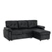 Convertible L - Sectional Sofa Bed With Storage Chaise And Padded Armrests Home Essentials