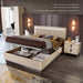 Ambra - Rombi Bed Queen Size - Light Beige Camelgroup Italy