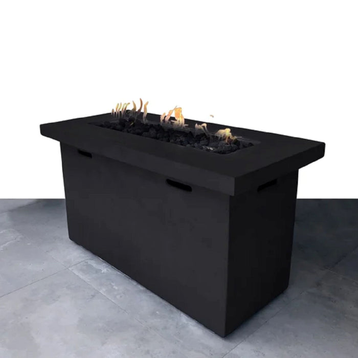 Reinforced Propane Outdoor Fire Pit Table Durable Construction - Charcoal LSI Patio Furniture