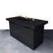 Reinforced Propane Outdoor Fire Pit Table Durable Construction - Charcoal LSI Patio Furniture