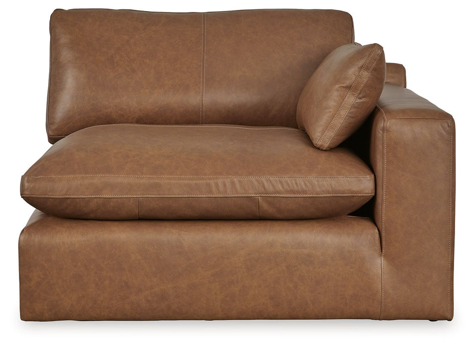 Emilia - Raf Corner Chair - Caramel Signature Design by Ashley®