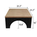 Arch Fluted Table Home Essentials