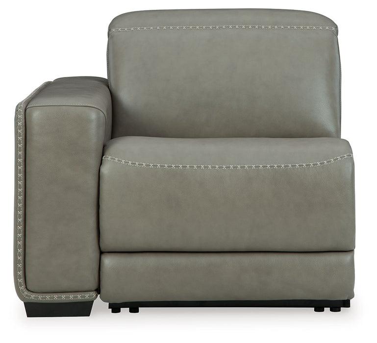 Correze - LAF Zero Wall Power Recliner - Gray Signature Design by Ashley®