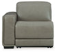 Correze - LAF Zero Wall Power Recliner - Gray Signature Design by Ashley®