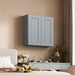 Shaker Wall Cabinet With Soft Close Hinges, Adjustable Shelves, Double Door Home Essentials