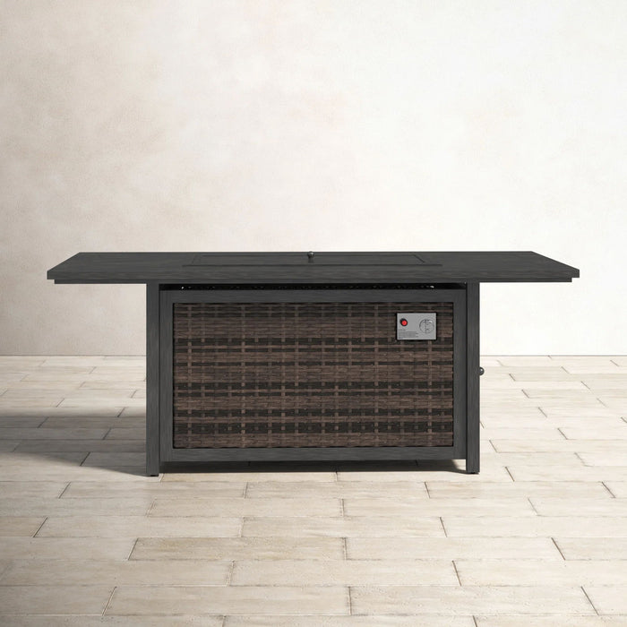 Propane Fire Pit Table - Espresso LSI Patio Furniture