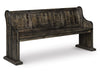 Bellamy - Bench With Back - Peppercorn Magnussen Furniture