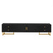 TV Media Console Table, TV Stand With Storage For Living Room - Black Hearth and Haven