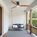 52" Ceiling Fan With Light, Dimmable DC Reversible Motor, 3 Blades Daily Nest