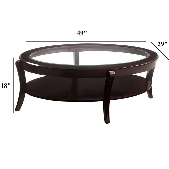 Contemporary Table With Open Lower Shelf Home Essentials