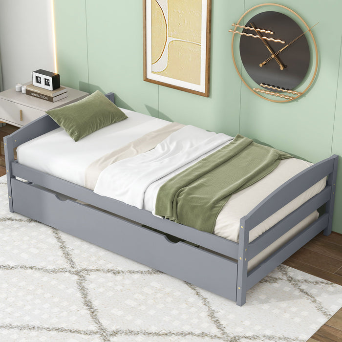 Platform Bed With Trundle