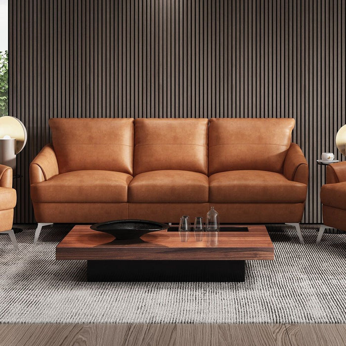 Safi - Sofa - Cappuccino Leather ACME