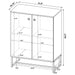 Sager - 4 Shelf Accent Cabinet - Oak Furniture Max