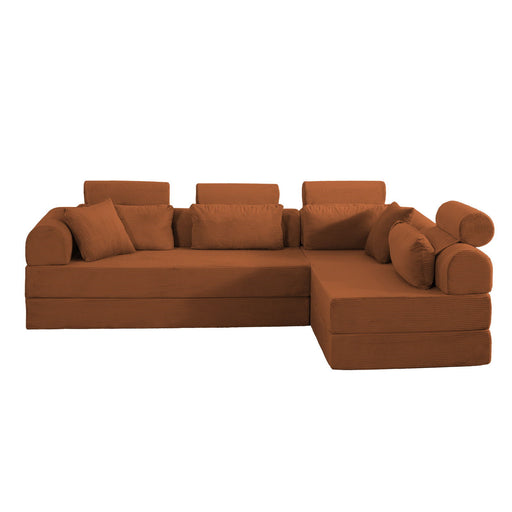 Modern L-Shape Modular Sectional Sofa, Compressed Design Home Essentials