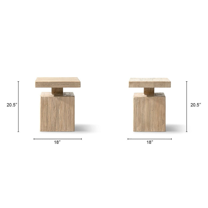 Calder - Square Side Table - Natural Jennifer Taylor Home