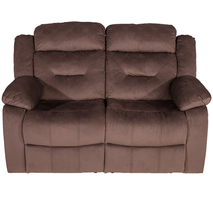 Modern Loveseat With Pillow Arms, Plush Backrest, Horizontal Tufting, USB Port Home Essentials