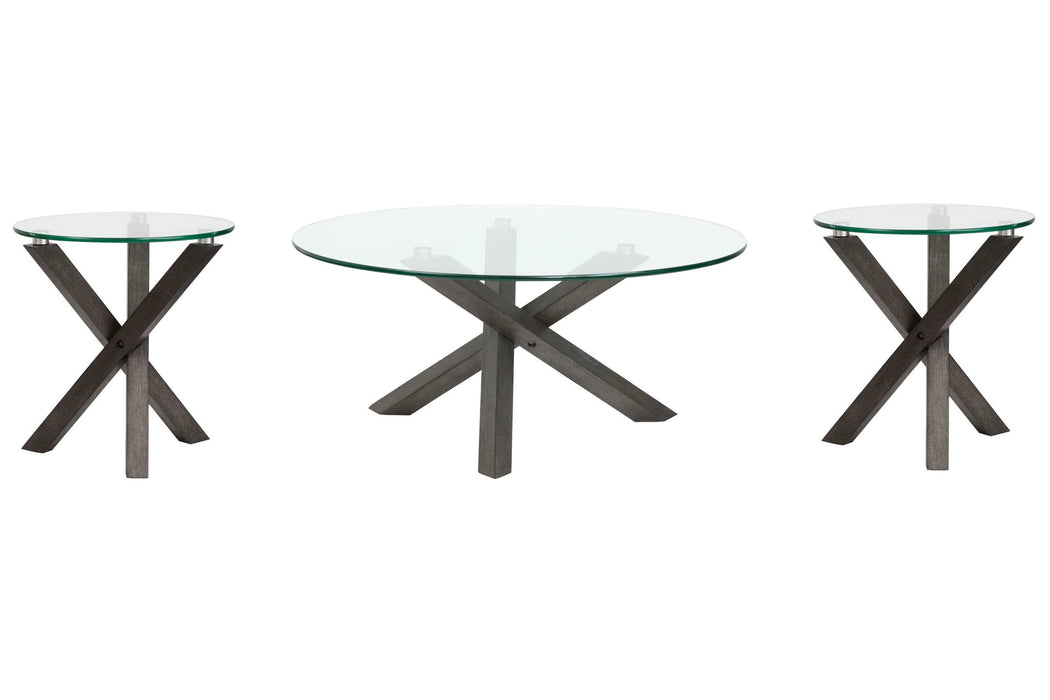 Jax - Round Cocktail Table Set Magnussen Furniture