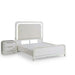 Bedroom Sets With LED Lights And Panel Headboard Home Essentials