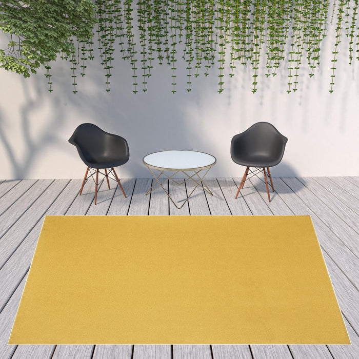 9' X 12' Non Skid Indoor / Outdoor Area Rug - Yellow