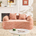 Curved 2 Person Compress Sofa With Armrests, Includes Pillows Home Essentials