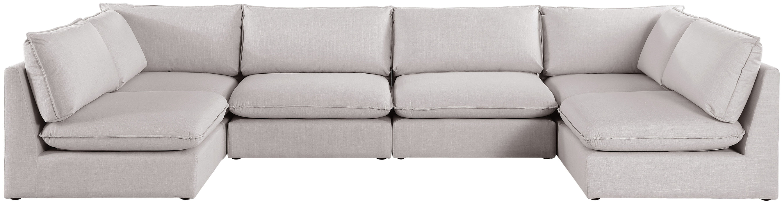 Mackenzie - Modular Sectional 6 Piece - Beige - Fabric