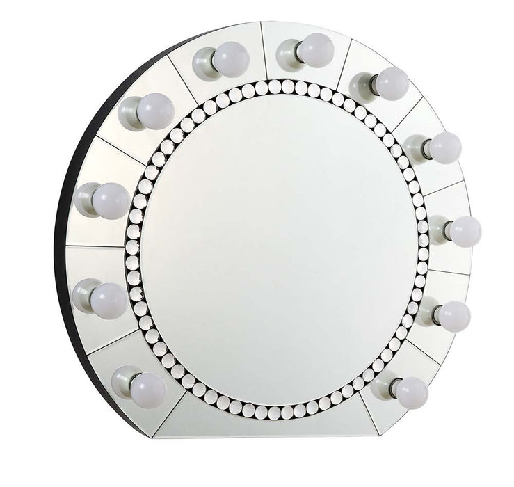 Farai - Wall Decor - Mirrored & Faux Crystal Diamonds - 29"