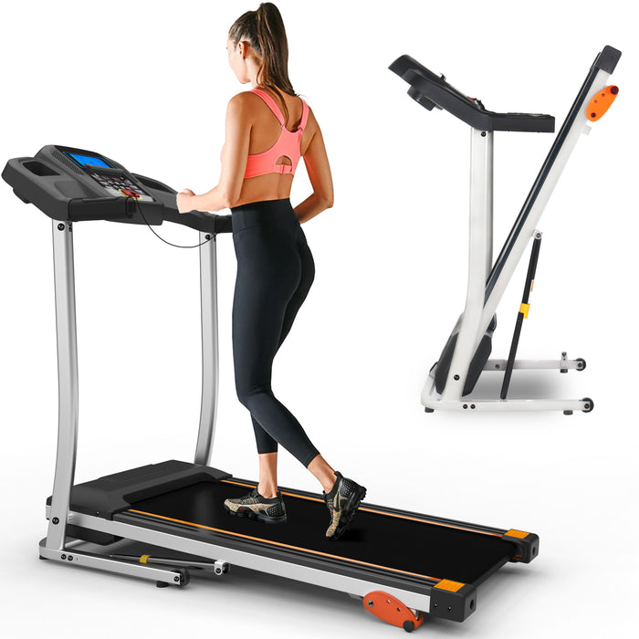 Folding Treadmill 2.5Hp 12Km / H, Foldable Home Fitness Equipment With Lcd For Walking & Running, Cardio Exercise Machine, 4 Incline Levels, 12 Preset Or Adjustable Programs, Bluetooth Connectivity, Bla