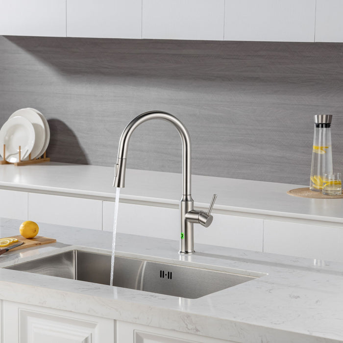 Rainlex Pull Down Touchless Kitchen Faucet - Brushed Nickel