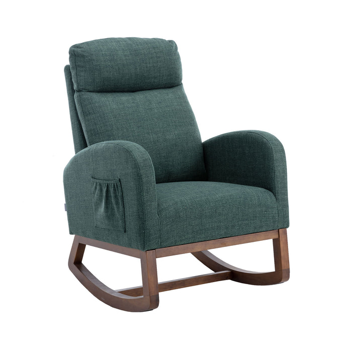 Coolmore Comfortable Rocking Chair - Emerald