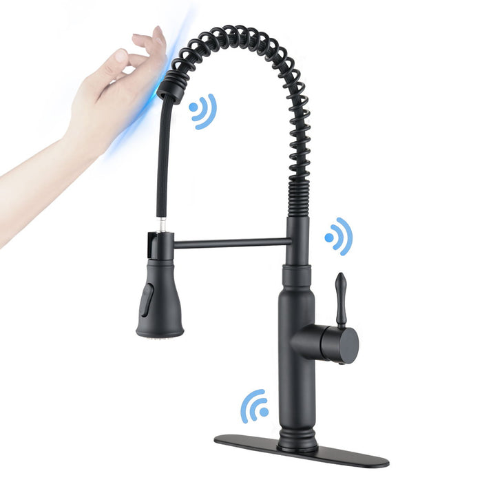 Touch Kitchen Faucet With Pull Down Sprayer Black