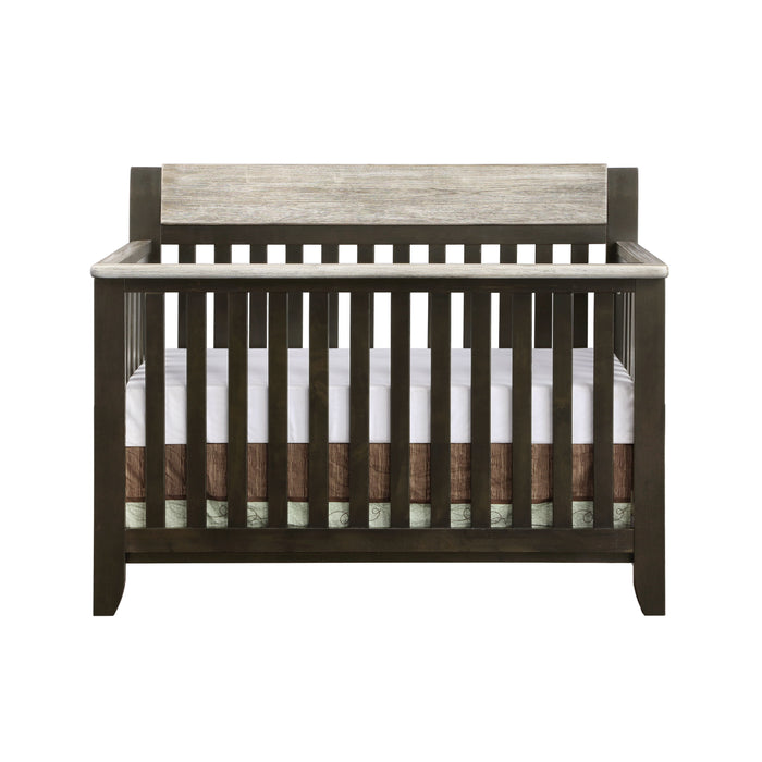 Hayes 4-In-1 Convertible Crib Coffee / Weathered Stone