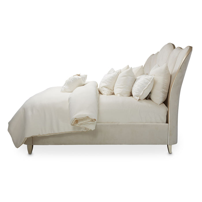 Villa Cherie - Channel Tufted Bed - Caramel