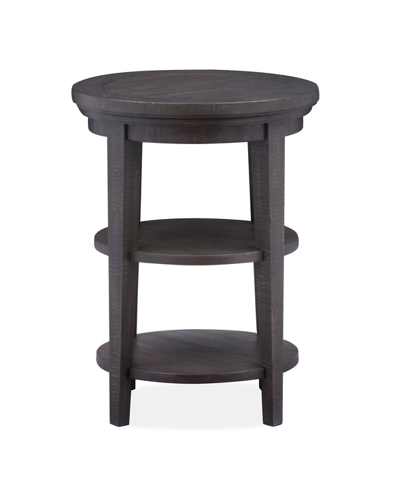 Westley Falls - Round Accent End Table - Graphite