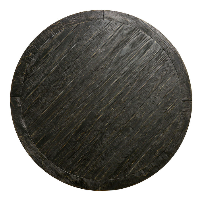 Alfred - Round Table - Antique Black / Ivory